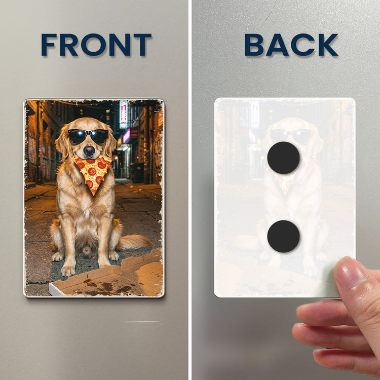 Custom Pet Portrait Funny Meme Gift For Pet Lovers - Personalized Magnet 4