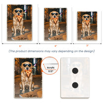 Custom Pet Portrait Funny Meme Gift For Pet Lovers - Personalized Magnet 5