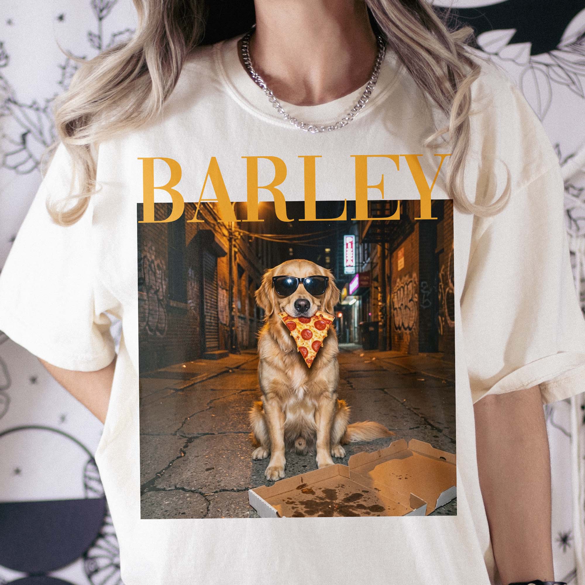 Custom Pet Portrait Funny Meme Gift For Pet Lovers Vintage Graphic Tee - Personalized Shirt 3