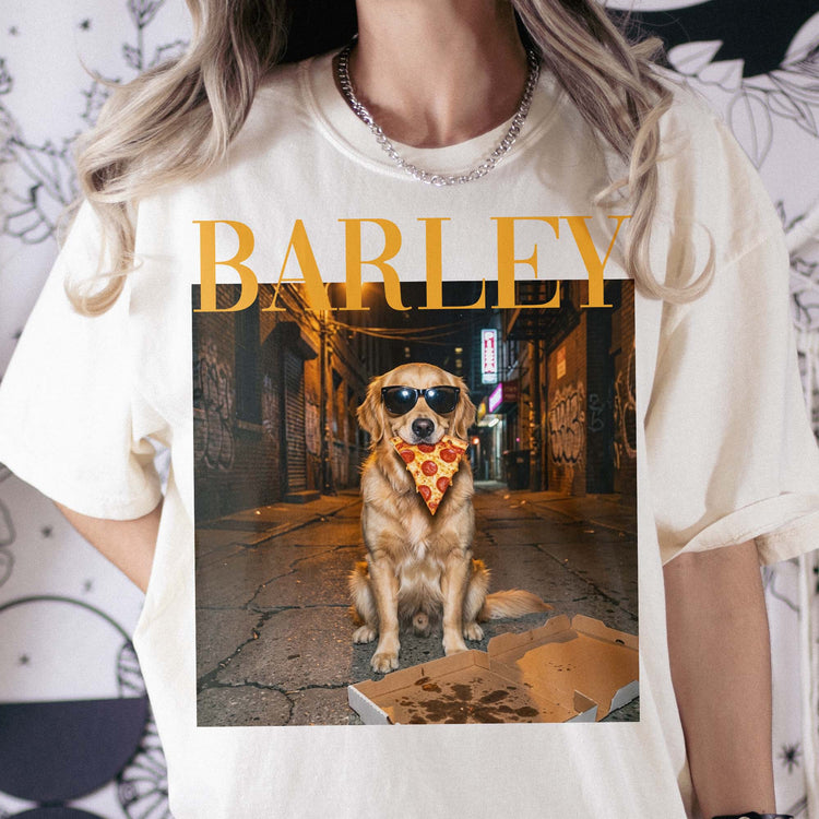 Custom Pet Portrait Funny Meme Gift For Pet Lovers Vintage Graphic Tee - Personalized Shirt 3