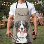 Custom Pet Portrait Gifts For Pet Lovers Kitchen Apron For Women Men - Personalized Apron 3