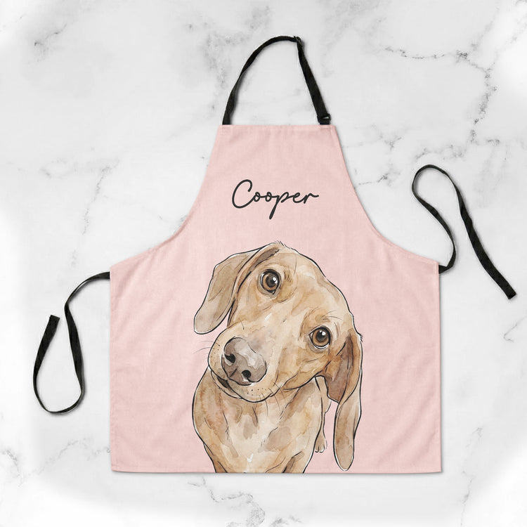 Custom Pet Portrait Gifts For Pet Lovers Kitchen Apron For Women Men - Personalized Apron 7