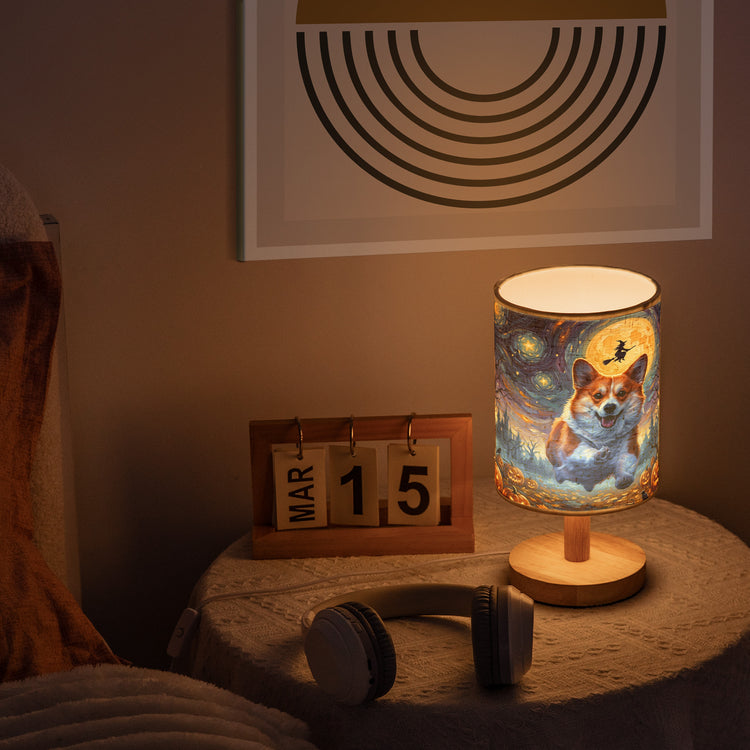 Custom Pet Portrait Halloween Van Gogh Art - Personalized Night Light 5