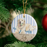 Custom Pet Portrait Memorial, Pet Loss Gift For Pet Lovers - Personalized Ornament 5