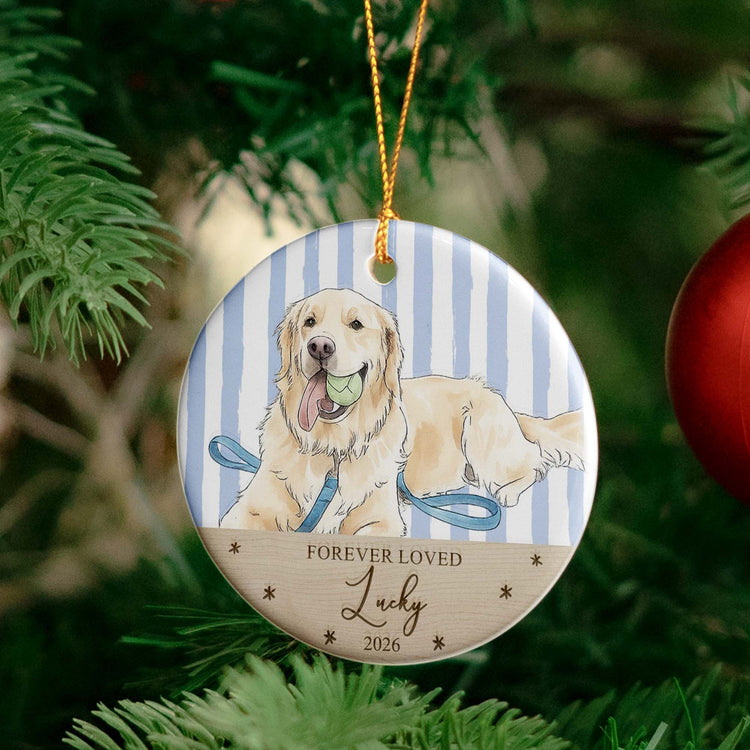 Custom Pet Portrait Memorial, Pet Loss Gift For Pet Lovers - Personalized Ornament 5