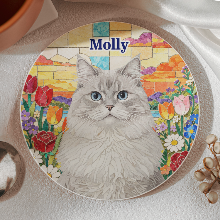 Custom Pet Portrait Mosaic Tile Art Gift For Pet Lovers - Personalized Coaster 3