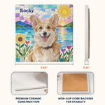 Custom Pet Portrait Mosaic Tile Art Gift For Pet Lovers - Personalized Coaster 6