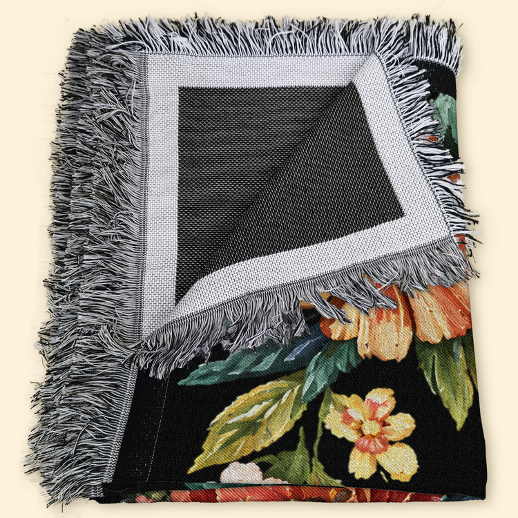 Custom Pet Portrait Oil Painting Art Gifts For Pet Lovers - Personalized Woven Blanket 5