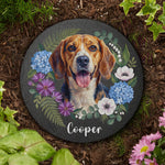 Custom Pet Portrait Oil Painting Art Pet Loss Gifts - Personalized Garden Stone 1