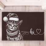 Custom Pet Portrait Sketch Art Christmas Gifts For Pet Lovers - Personalized Doormat 2