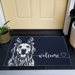Custom Pet Portrait Sketch Art Christmas Gifts For Pet Lovers - Personalized Doormat 3