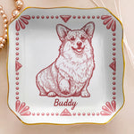 Custom Pet Portrait Sketch Art Ring Dish Gifts For Pet Lovers, Gifts For Women - Personalized Jewelry Dish 5