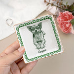 Custom Pet Portrait Sketch Art Ring Dish Gifts For Pet Lovers, Gifts For Women - Personalized Jewelry Dish 7