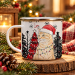 Custom Pet Portrait Watercolor Enamel Mug Christmas Gift - Personalized Mugs 2