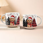 Custom Pet Portrait Watercolor Pottery Mug Christmas Gift - Personalized Mug 2