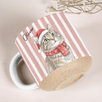 Custom Pet Portrait Watercolor Pottery Mug Christmas Gift - Personalized Mug 6