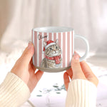 Custom Pet Portrait Watercolor Pottery Mug Christmas Gift - Personalized Mug 7