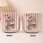 Custom Pet Portrait Watercolor Pottery Mug Christmas Gift - Personalized Mug 8