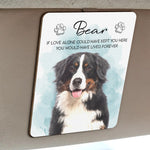 Custom Pet Watercolor Portrait Memorial Gift - Personalized Car Visor Clip 3