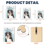 Custom Pet Watercolor Portrait Memorial Gift - Personalized Car Visor Clip 5