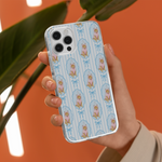 Custom Pet Watercolor With Bow Pattern - Personalized Phone Case 4
