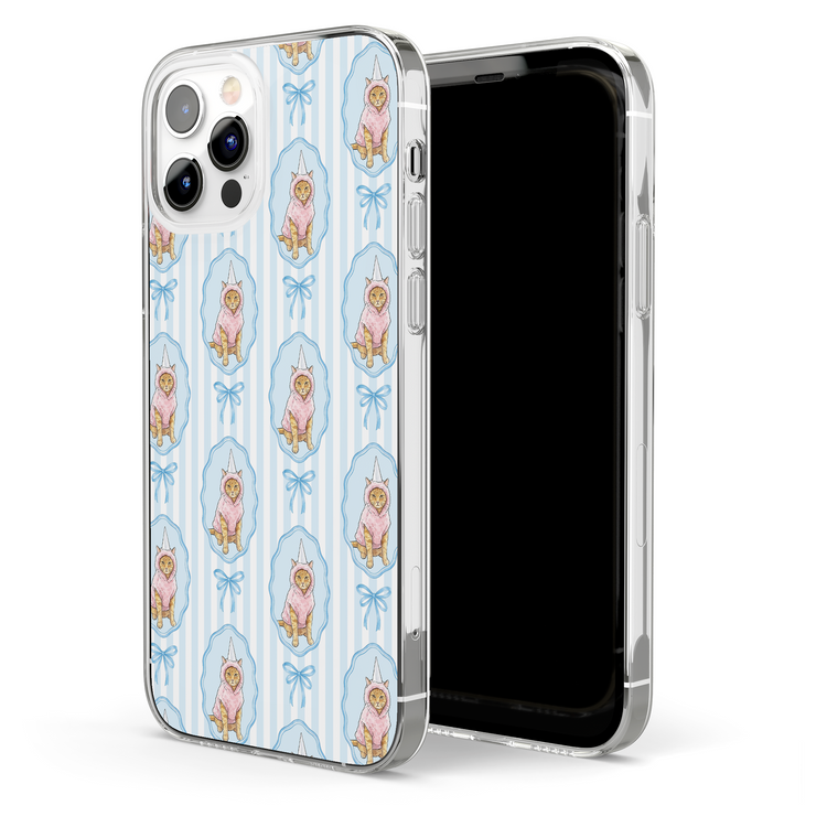 Custom Pet Watercolor With Bow Pattern - Personalized Phone Case 5