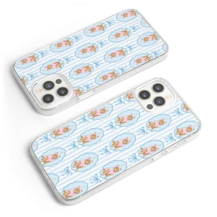 Custom Pet Watercolor With Bow Pattern - Personalized Phone Case 6