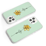 Custom Phone Case Name & Birth Flower Gift For Her - Personalized Phone Case 6