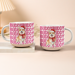 Custom Photo & Name Watercolor Style Christmas Gift For Pet Lovers - Personalized Mug 2