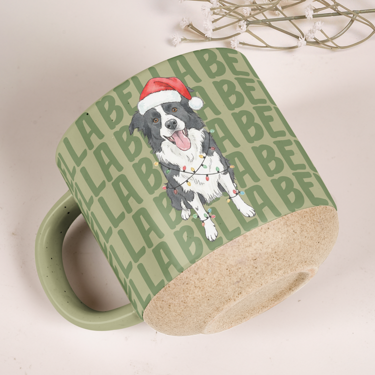 Custom Photo & Name Watercolor Style Christmas Gift For Pet Lovers - Personalized Mug 4