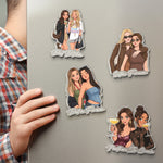Custom Photo Cartoon AI Style Art For Besties, Friends, Sisters - Personalized Magnet 2