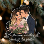 Custom Photo Cartoon Style Art Christmas Gifts For Family, Friends, Sisters, Cowokers - Personalized Ornament 2