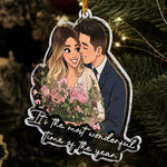 Custom Photo Cartoon Style Art Christmas Gifts For Family, Friends, Sisters, Cowokers - Personalized Ornament 8
