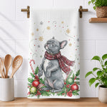 Custom Photo Christmas Gift For Pet Lover, Housewarming Gift, Hostess Gift, Kitchen Decor - Personalized Kitchen Towel 1