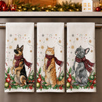 Custom Photo Christmas Gift For Pet Lover, Housewarming Gift, Hostess Gift, Kitchen Decor - Personalized Kitchen Towel 2