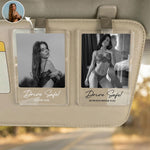 Custom Photo Drive Safe I Love You Acrylic Car Accessories - Personalized Visor Clip 1