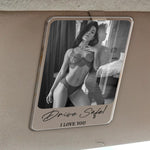 Custom Photo Drive Safe I Love You Acrylic Car Accessories - Personalized Visor Clip 3