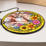 Custom Photo Family Gifts Anniversary Gifts For Her, Wife, Mom - Personalized Window Hanging Suncatcher 4