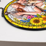 Custom Photo Family Gifts Anniversary Gifts For Her, Wife, Mom - Personalized Window Hanging Suncatcher 5