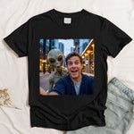 Custom Photo Funny Bigfoot Alien Ufo Gifts For Him And Her - Personalized Shirt 3