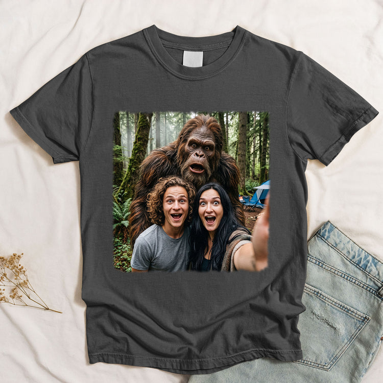 Custom Photo Funny Bigfoot Alien Ufo Gifts For Him And Her - Personalized Shirt 4