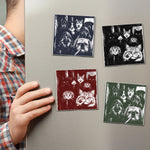 Custom Photo Funny Gangster Pet, Edgy Pet Meme Decor - Personalized Magnet 2