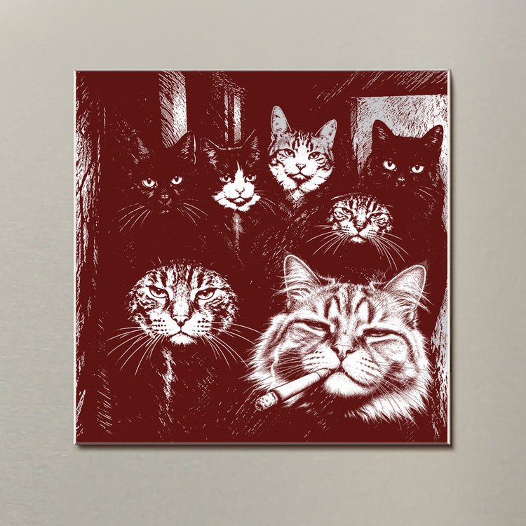 Custom Photo Funny Gangster Pet, Edgy Pet Meme Decor - Personalized Magnet 3