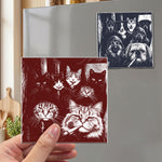Custom Photo Funny Gangster Pet, Edgy Pet Meme Decor - Personalized Magnet 4