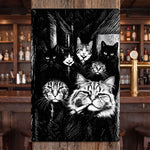 Custom Photo Funny Gangster Pet, Edgy Pet Meme Decor - Personalized Metal Sign 2