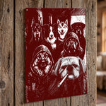 Custom Photo Funny Gangster Pet, Edgy Pet Meme Decor - Personalized Metal Sign 3
