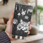 Custom Photo Funny Gangster Pet, Edgy Pet Meme Drinkware - Personalized Tumbler 4