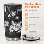 Custom Photo Funny Gangster Pet, Edgy Pet Meme Drinkware - Personalized Tumbler 5