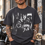Custom Photo Funny Gangster Pet, Edgy Pet Meme Tee - Personalized Shirt 2