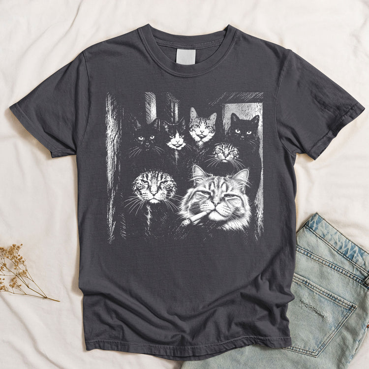Custom Photo Funny Gangster Pet, Edgy Pet Meme Tee - Personalized Shirt 4